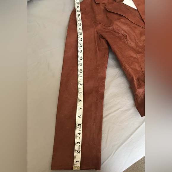 Together 100% Leather Jacket Brown Size 10 - Picture 14 of 16